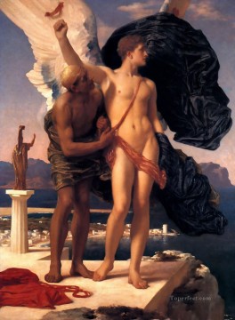 イカロスのアカデミズム フレデリック・レイトン Oil Paintings